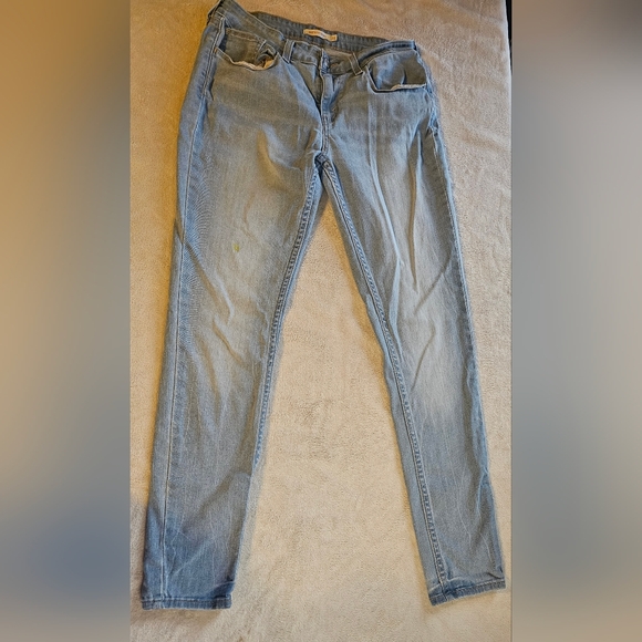 Levi Strauss & Co Womens 535 Super Skinny Jeans Light Wash Size 31 - Picture 1 of 6